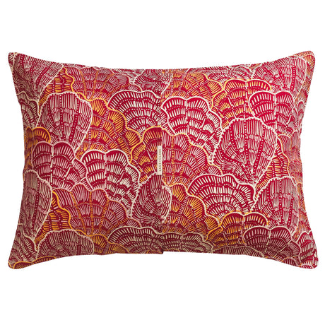 Claudelle Linen Pillowcase Set - Crimson Standard