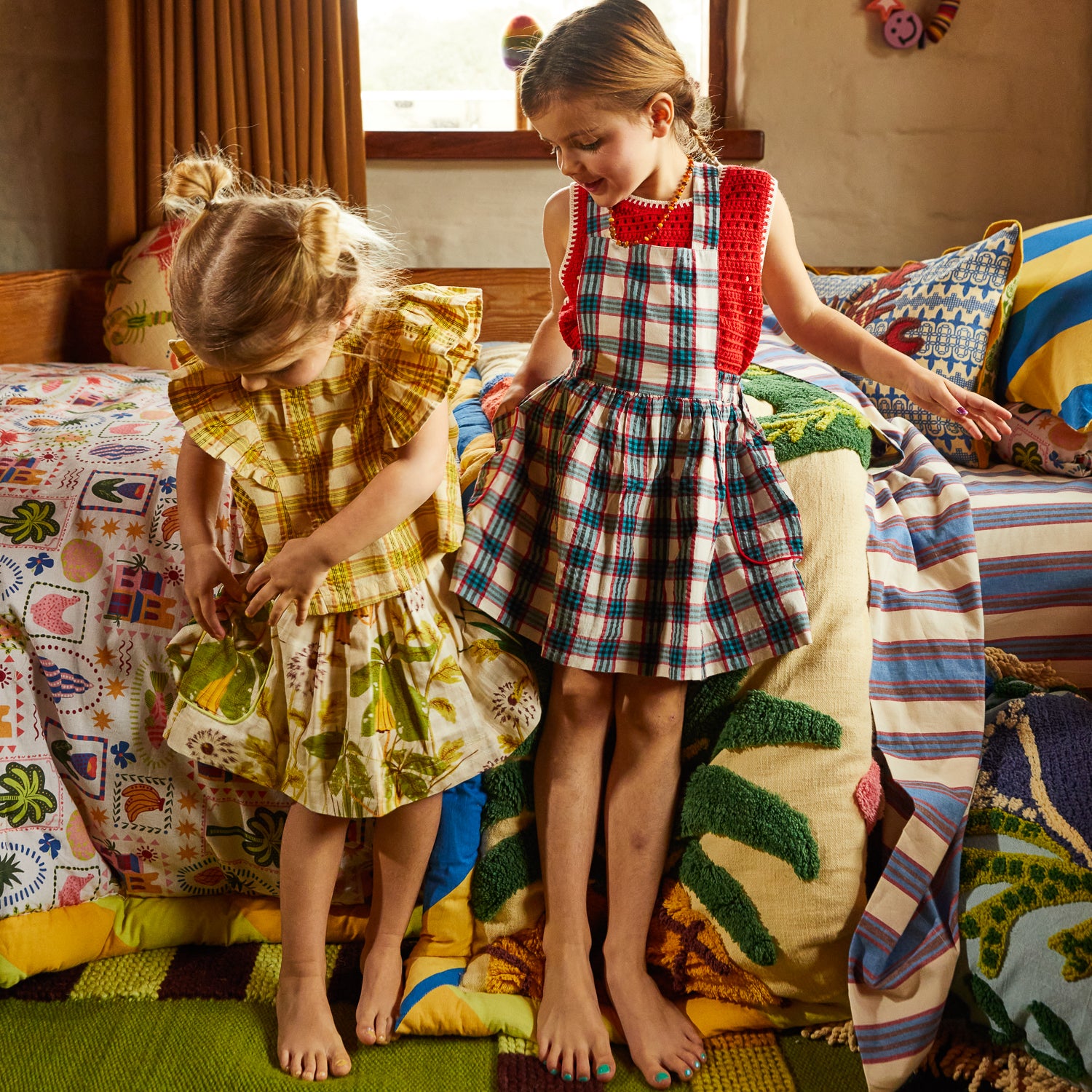 Romi Kids Pinafore – Sage and Clare