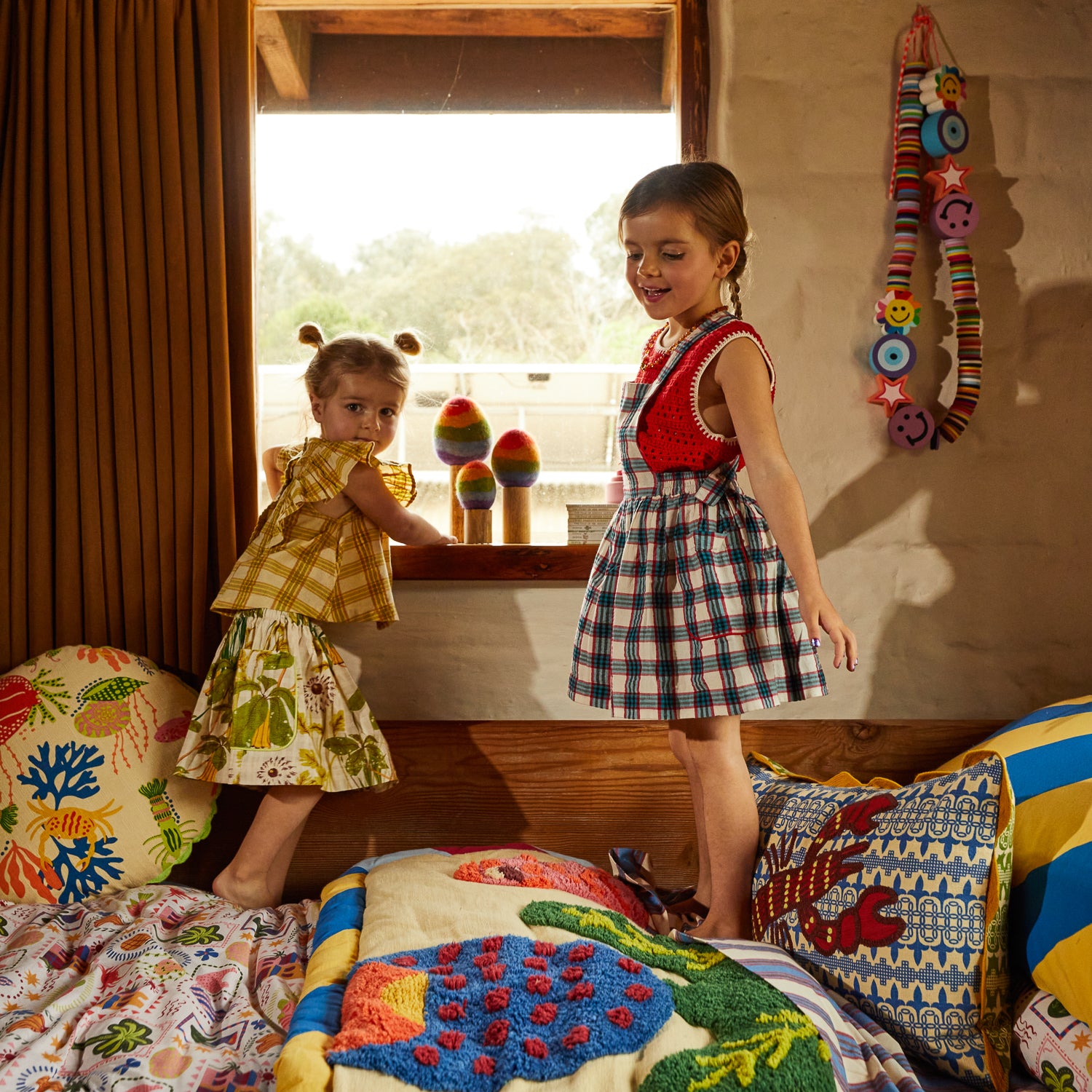 Romi Kids Pinafore – Sage and Clare