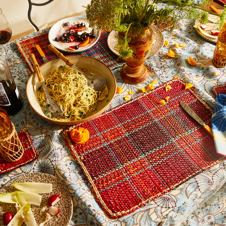Isla Placemat Set - Crimson