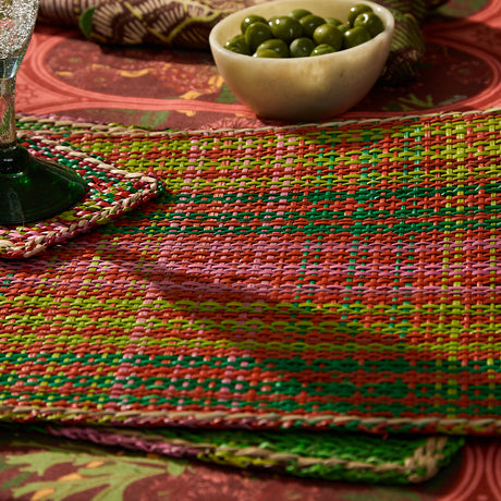 Isla Placemat Set - Key Lime