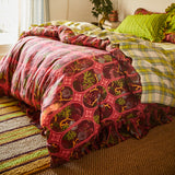 Naia Linen Quilt Cover - Garnet King Single/Double