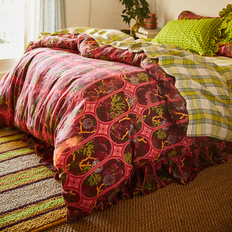 Naia Linen Quilt Cover - Garnet King Single/Double