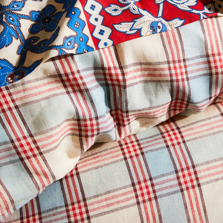 Isla Linen Quilt Cover - Cerulean King Single/Double