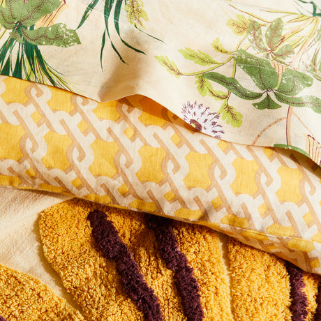 Maricela Linen Quilt Cover - Dune Queen