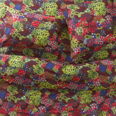 Cora Cotton Quilt Cover - Garnet Queen