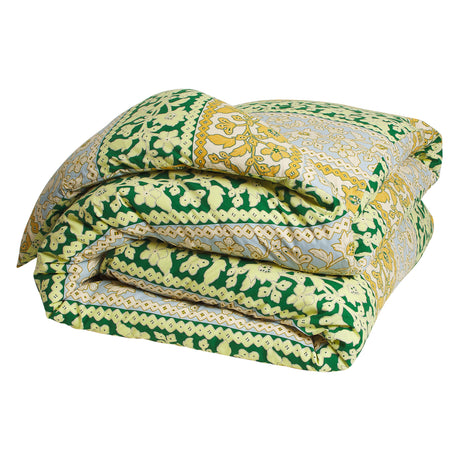 Thea Cotton Quilt Cover - Kelp Queen