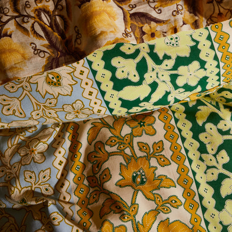 Thea Cotton Quilt Cover - Kelp Queen