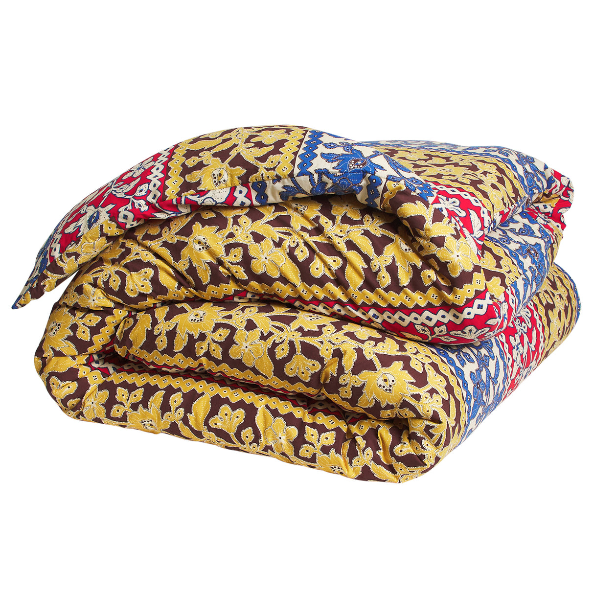 Thea Cotton Quilt Cover - Vermillion Queen