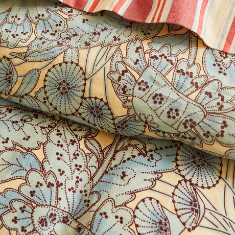 Lucia Linen Quilt Cover - Cerulean Queen