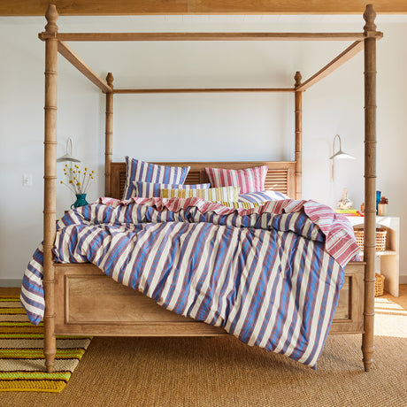 Selene Cotton Quilt Cover - Azure Single