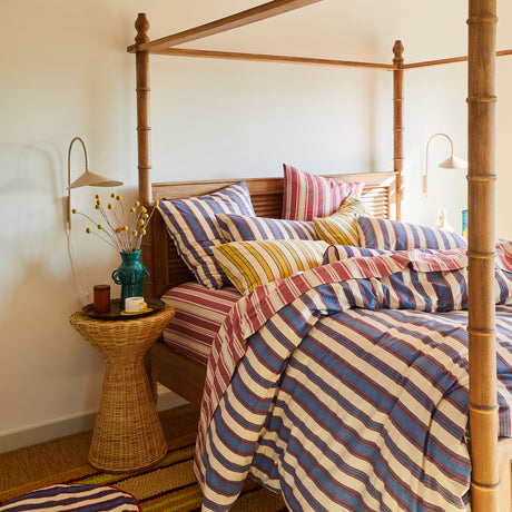 Selene Cotton Quilt Cover - Azure Single