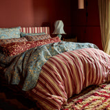 Selene Cotton Quilt Cover - Crimson Single