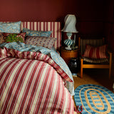 Selene Cotton Quilt Cover - Crimson Single