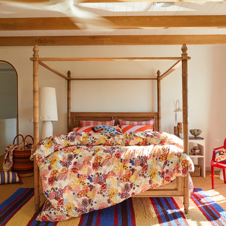 Cora Cotton Quilt Cover - Pearl Single