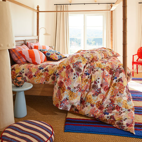 Cora Cotton Quilt Cover - Pearl Single