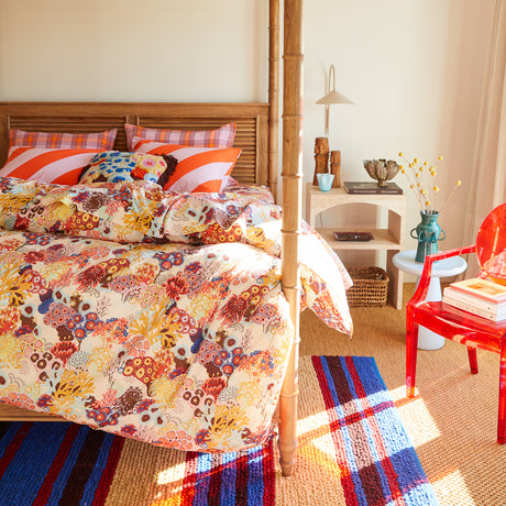 Cora Cotton Quilt Cover - Pearl Single