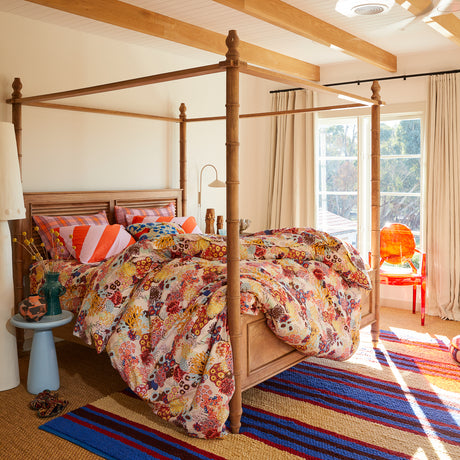 Cora Cotton Quilt Cover - Pearl Single