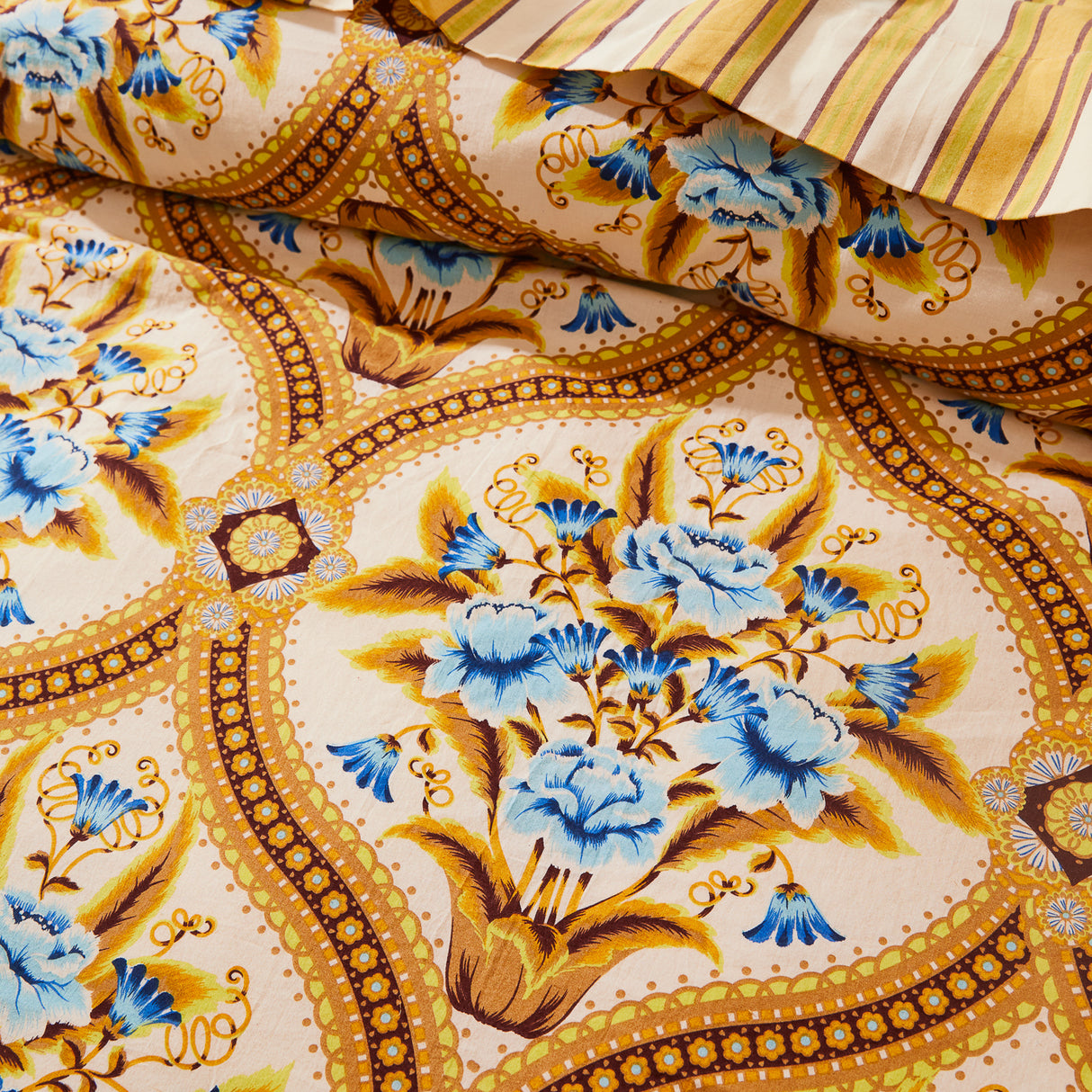 Margaret Cotton Quilt Cover - Clay Single