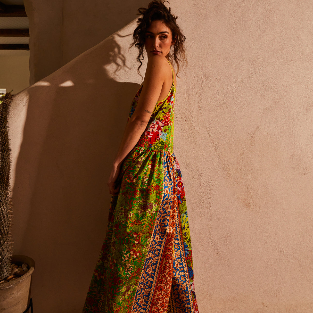 Claudia Patchwork Dress