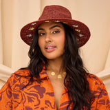 Luce Straw Hat - Garnet