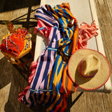 Luce Straw Hat - Vermillion