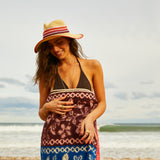 Luce Straw Hat - Vermillion