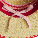 Luce Straw Hat - Vermillion