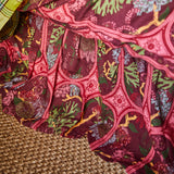 Naia Linen Ruffle Valance - Garnet Queen