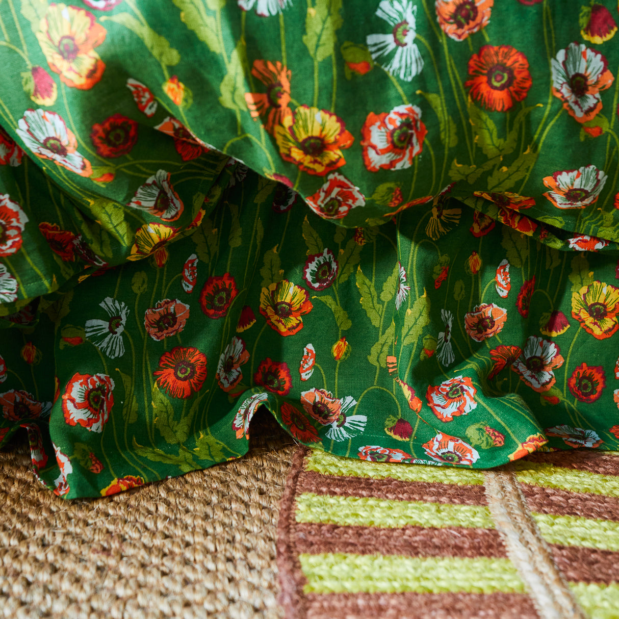 Delphine Linen Ruffle Valance Queen