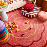 Alessa Jute Rug - Hibiscus