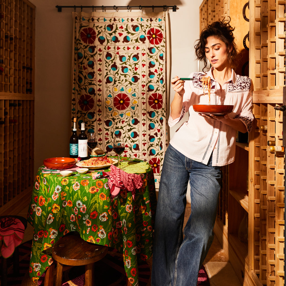 Vivianna Embroidered Shirt - Pink Salt