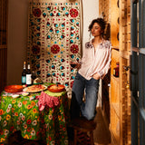 Vivianna Embroidered Shirt - Pink Salt