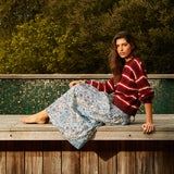 Lucia Maxi Skirt - Cerulean