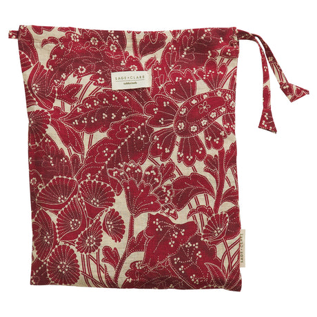 Lucia Round Table Cloth - Crimson