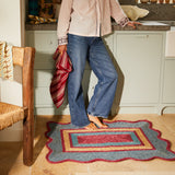 Selene Stripe Tea Towel - Crimson