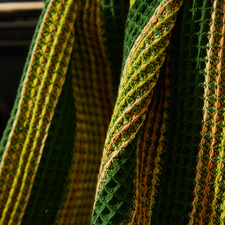 Selene Stripe Tea Towel - Anise