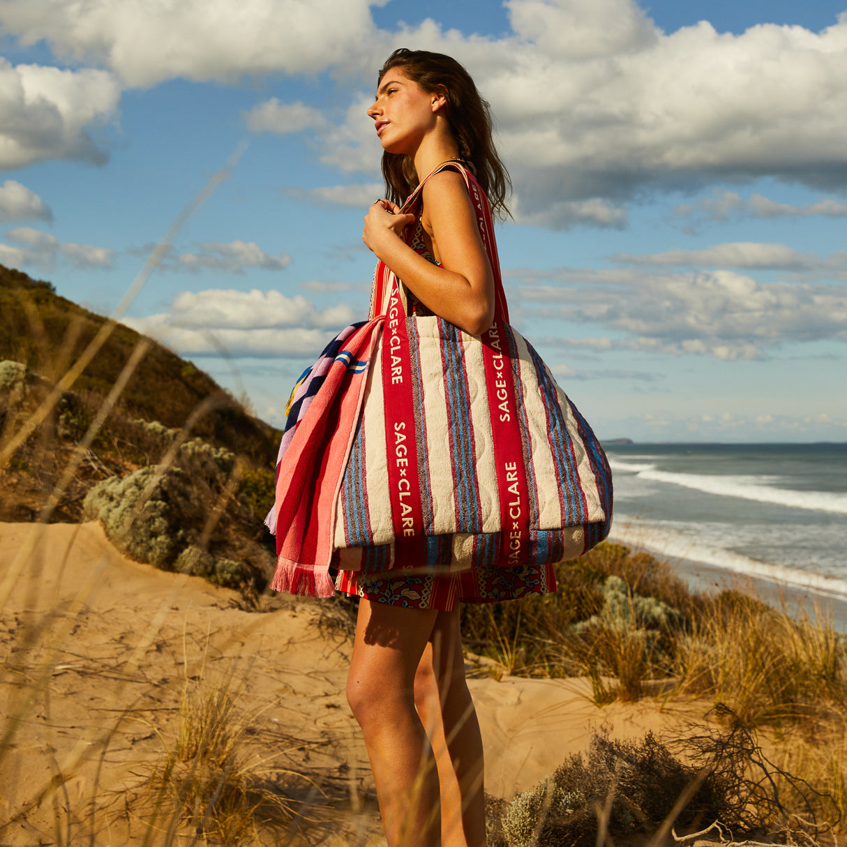 Selene Tote Bag - Azure