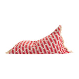 Nisha Woven Cotton Bean Bag - Chilli