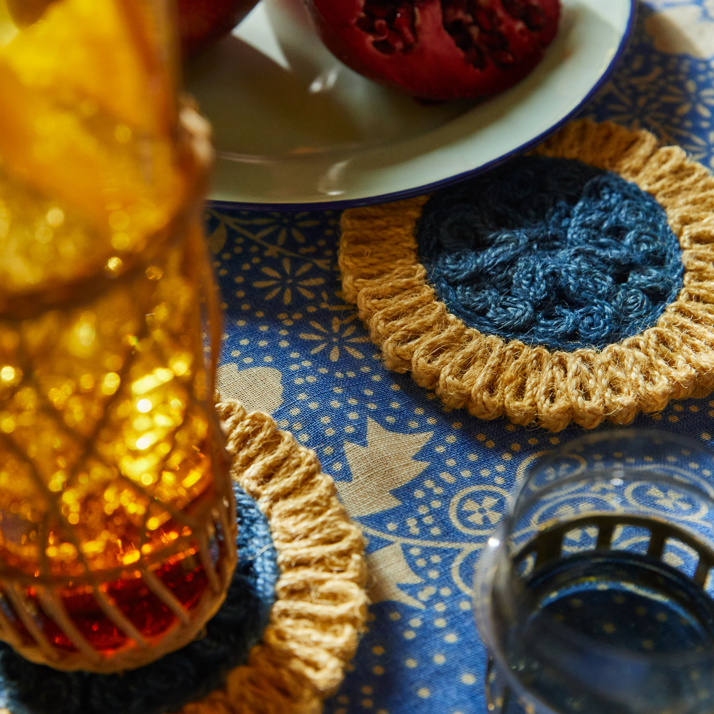 Jaya Coaster Set - Lapis