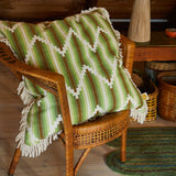 Nisha Fringe Cushion - Reed Feather Insert