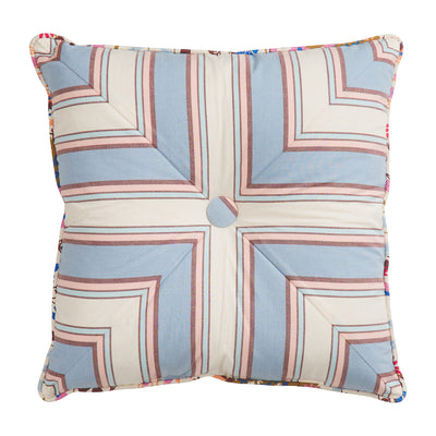 Samode Stripe Cushion - Blue Jean