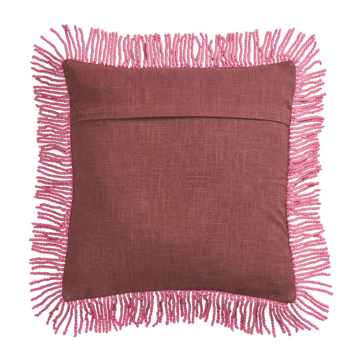 Mira Embroidered Cushion - Clove Feather Insert