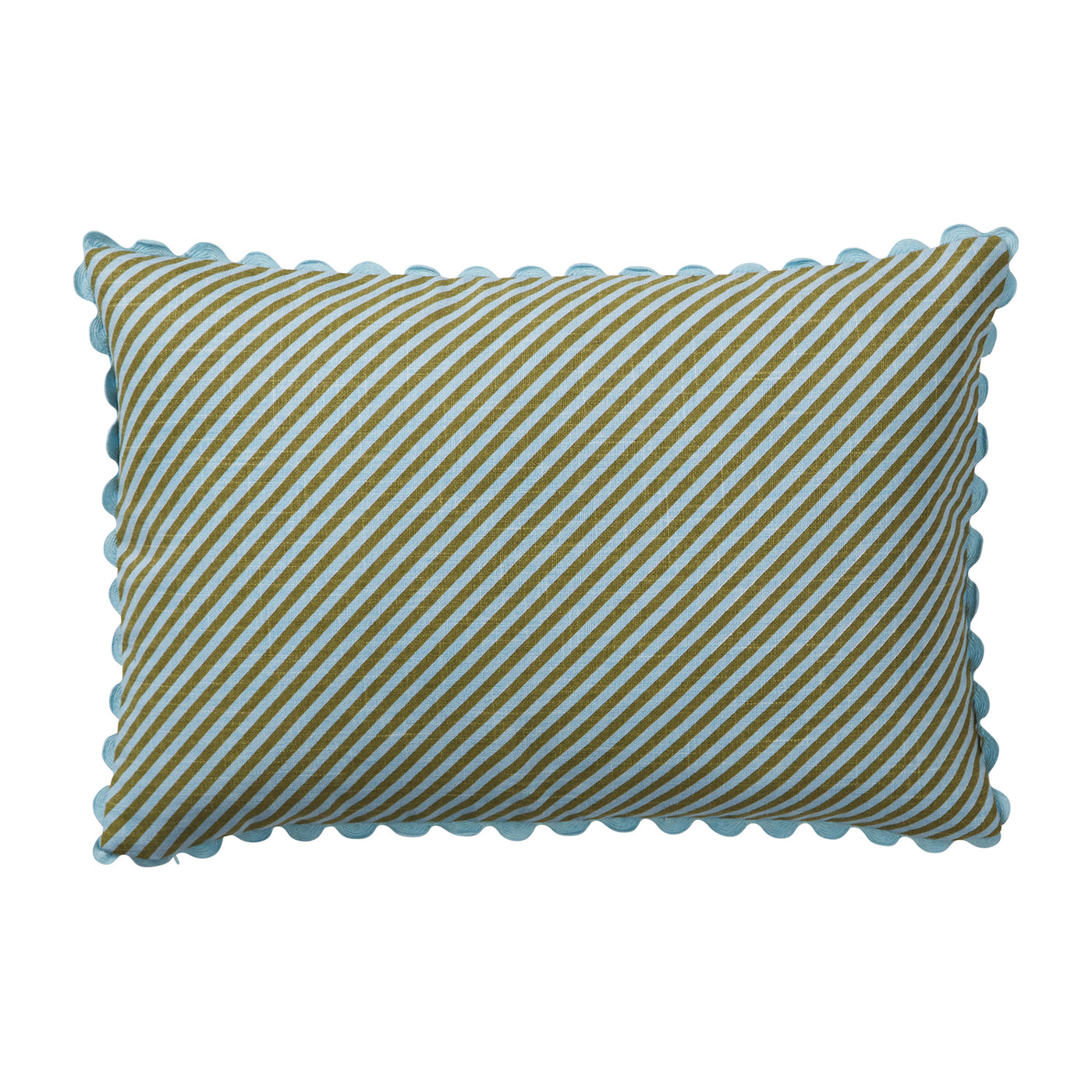 Bundi Stripe Cushion - Sky Feather Insert