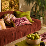 Amata Velvet Cushion - Palm Feather Insert