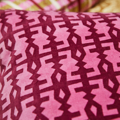 Amata Velvet Cushion - Rosewater Feather Insert