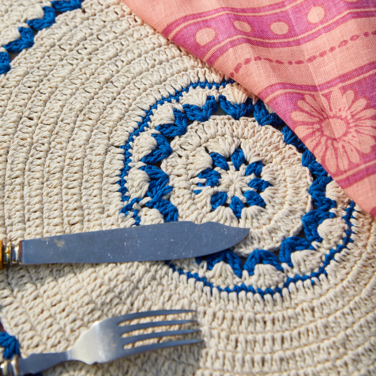 Aditi Crochet Placemat Set