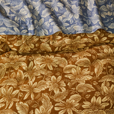 Amrita Linen Quilt Cover - Ginger Single