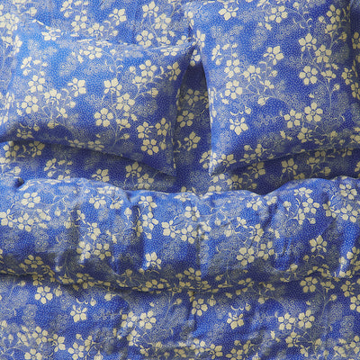 Salina Linen Quilt Cover - Lapis Single