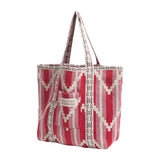 Nisha Woven Tote Bag - Chilli